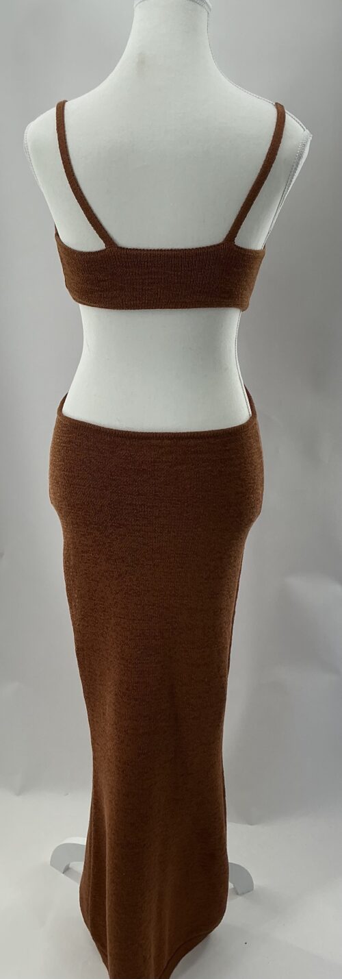 Dress - Long Cut-Out Brick Dress Knit - Image 5