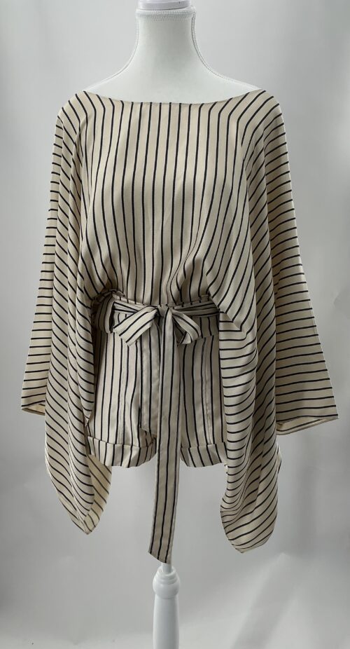 Set - Shorts and Blouse/Tunic Stripped