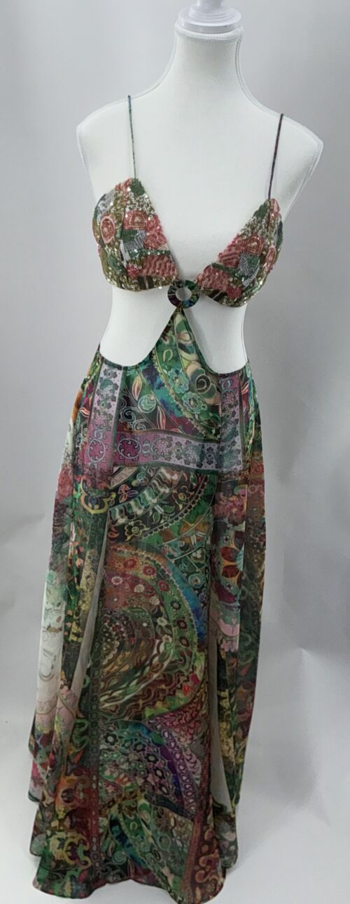 Dress - Cut-Out Embroidered Dress - Image 2
