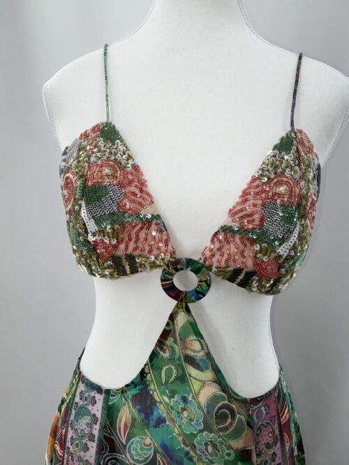 Dress - Cut-Out Embroidered Dress