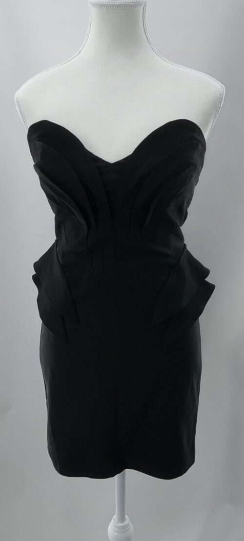 Dress - Black Short Dress Strapless - Image 4