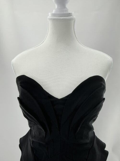 Dress - Black Short Dress Strapless - Image 3