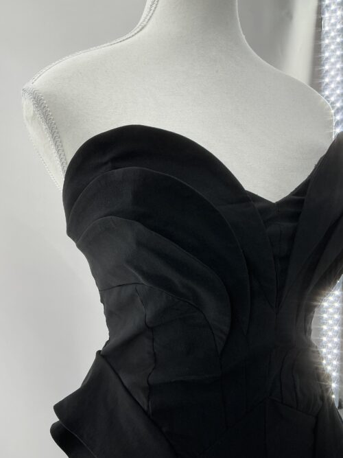 Dress - Black Short Dress Strapless - Image 2