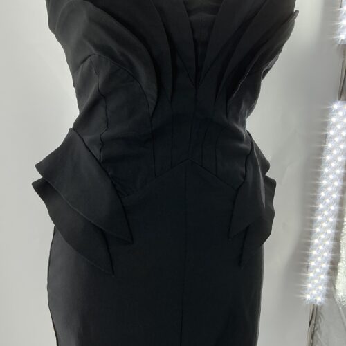 Dress - Black Short Dress Strapless