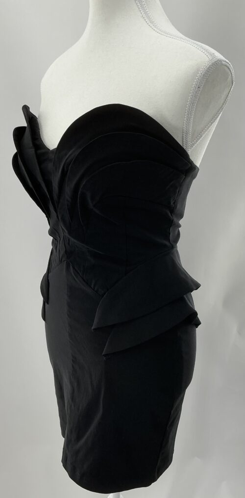 Dress - Black Short Dress Strapless - Image 5