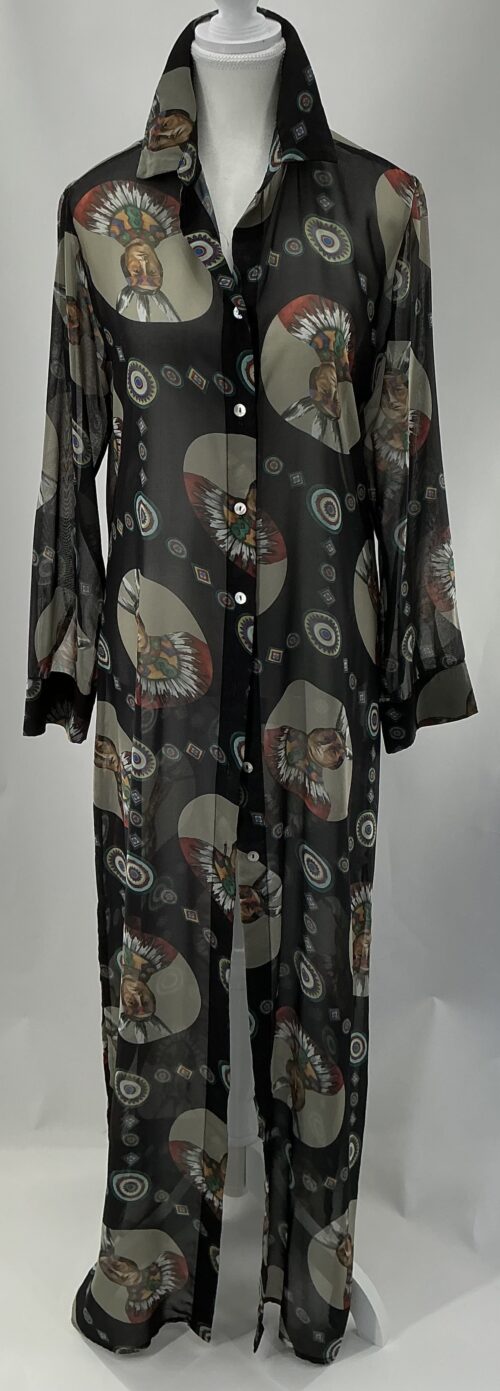 Dress - Long Dress/Shirt Black Shaman