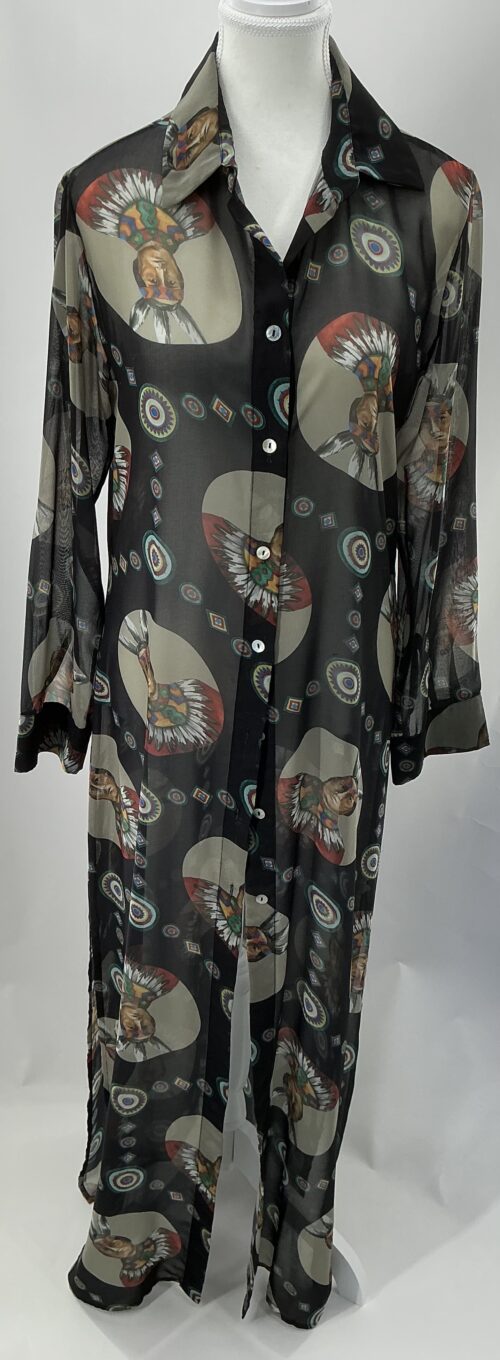 Dress - Long Dress/Shirt Black Shaman - Image 3