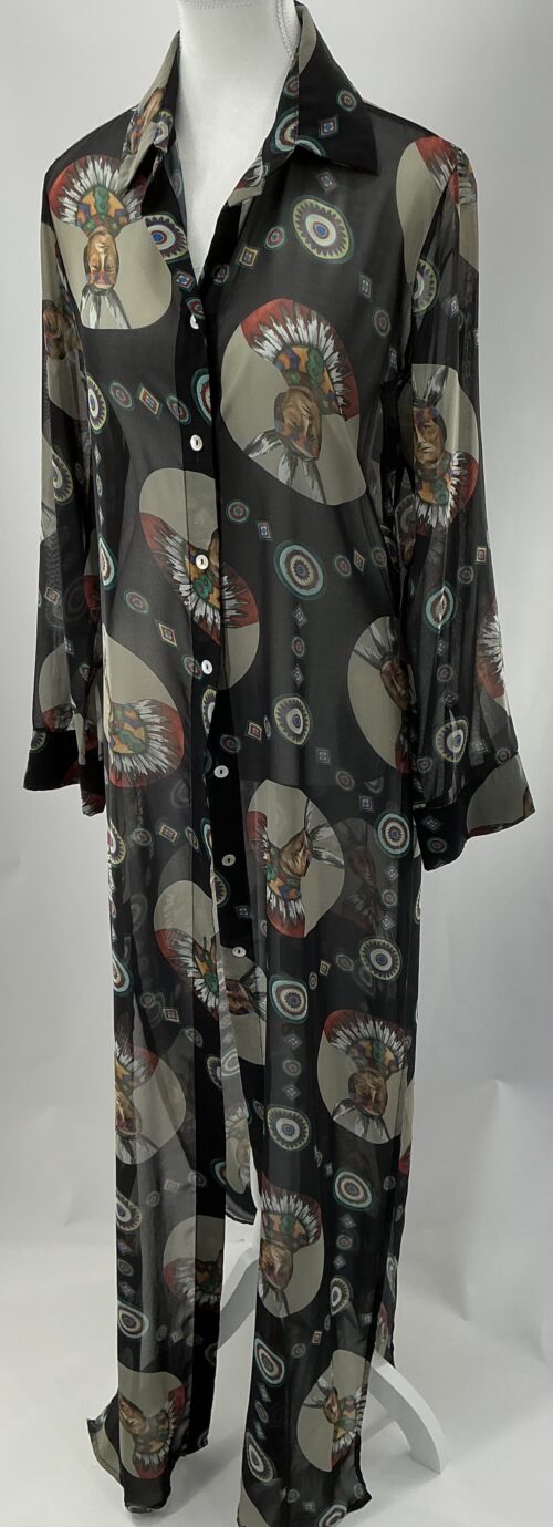 Dress - Long Dress/Shirt Black Shaman - Image 2