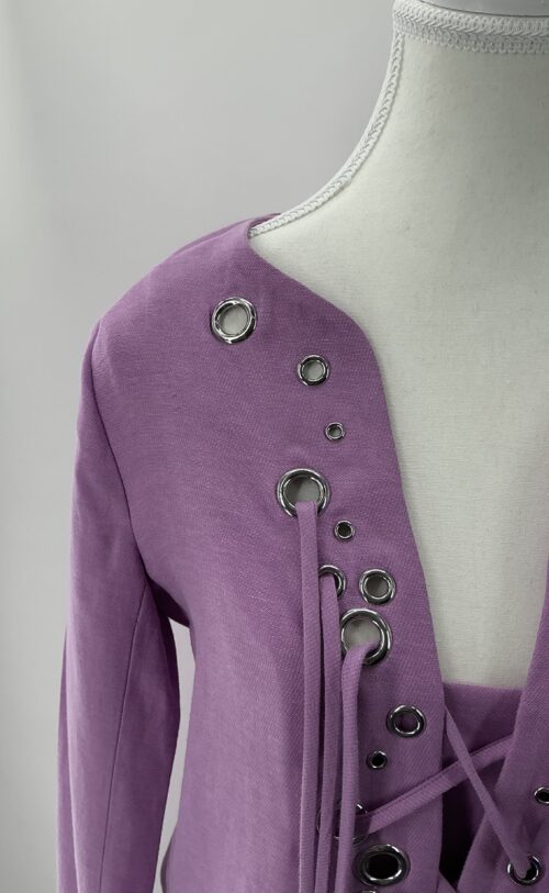 Dress - Short Lilac Dress ALEXIS - Image 4