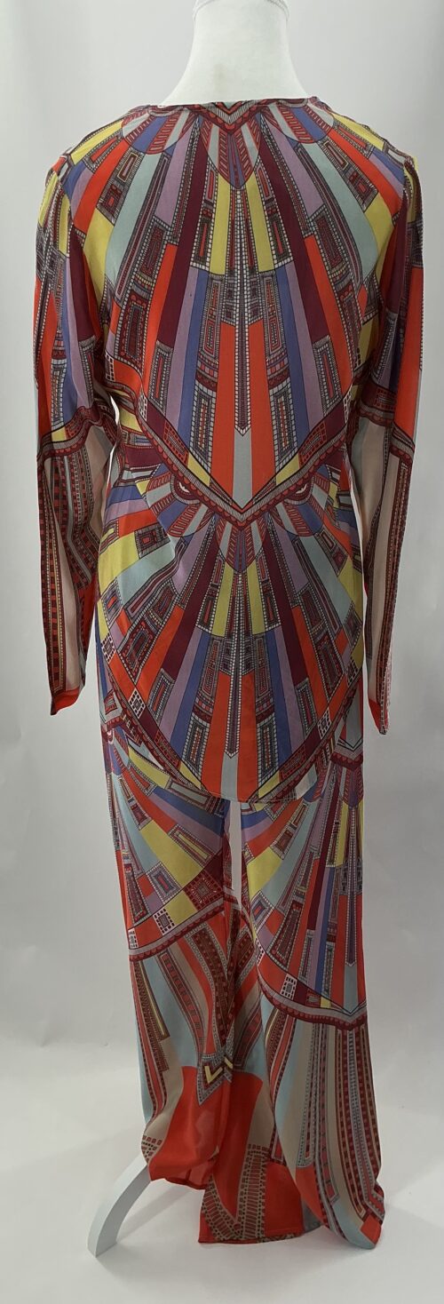 Set - Pants and Blouse 100% Silk Multicolor ALEXIS - Image 6