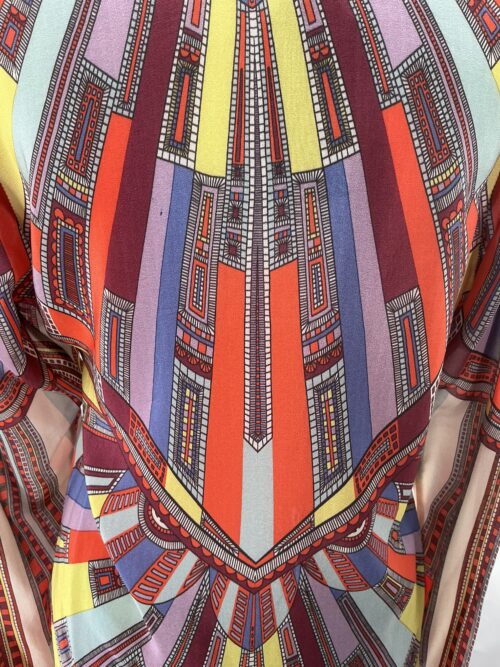 Set - Pants and Blouse 100% Silk Multicolor ALEXIS - Image 5