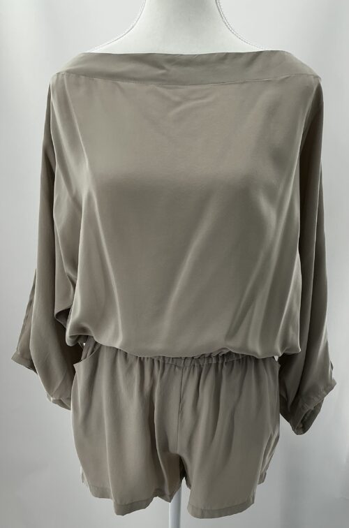 Jumpsuit - Romper 100% Silk Sand Color - Image 6