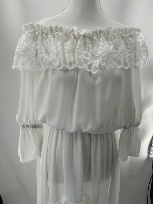 Dress - White Mullet Dress Shoulder - Image 6