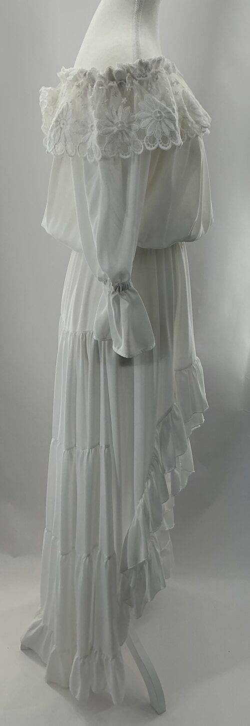 Dress - White Mullet Dress Shoulder - Image 4
