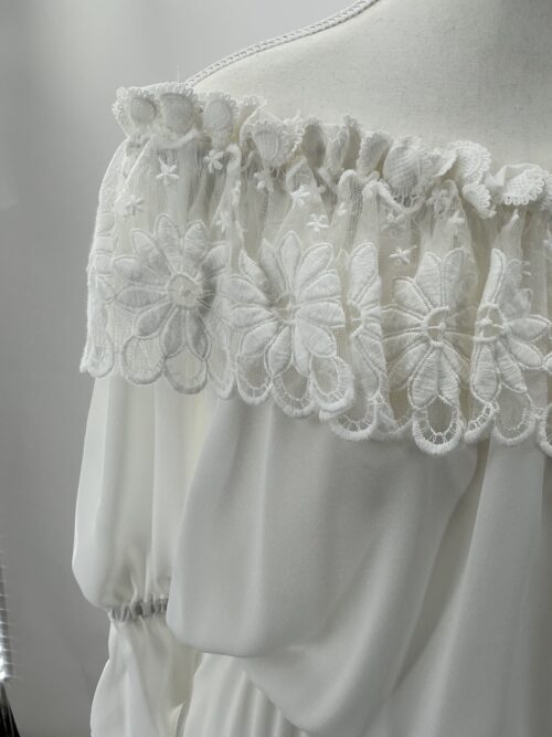 Dress - White Mullet Dress Shoulder - Image 8