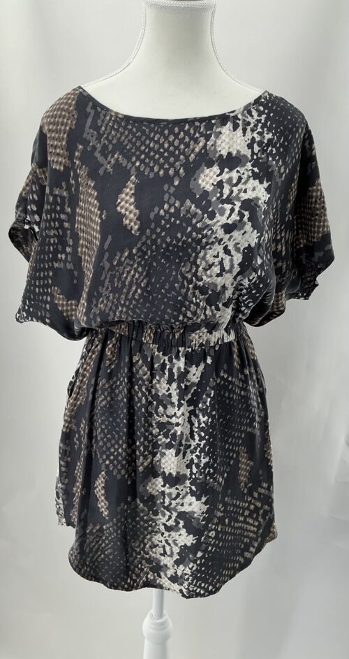 Dress - Short Snake Printed Dress EXPRESS