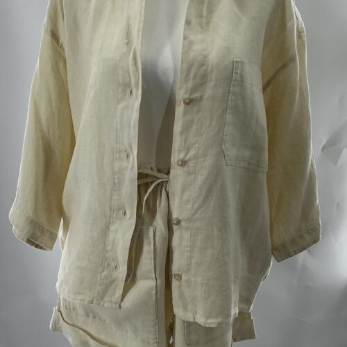 Set - Shirt and Shorts Set Light Yellow ZARA