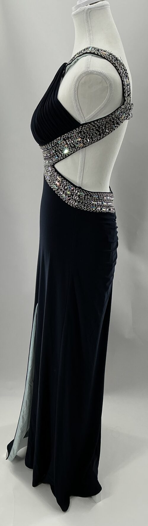 Party Dress - Long Dress Navy Blue Aqua Dresses - Image 9