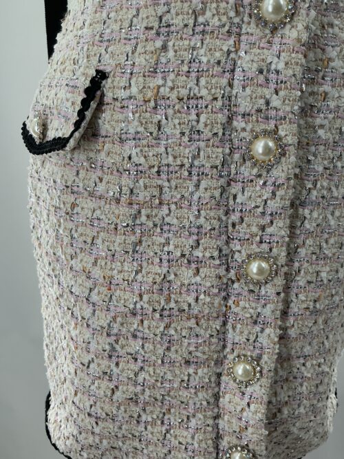 Set - Tweed Cropped Top and Skirt Set - Image 2