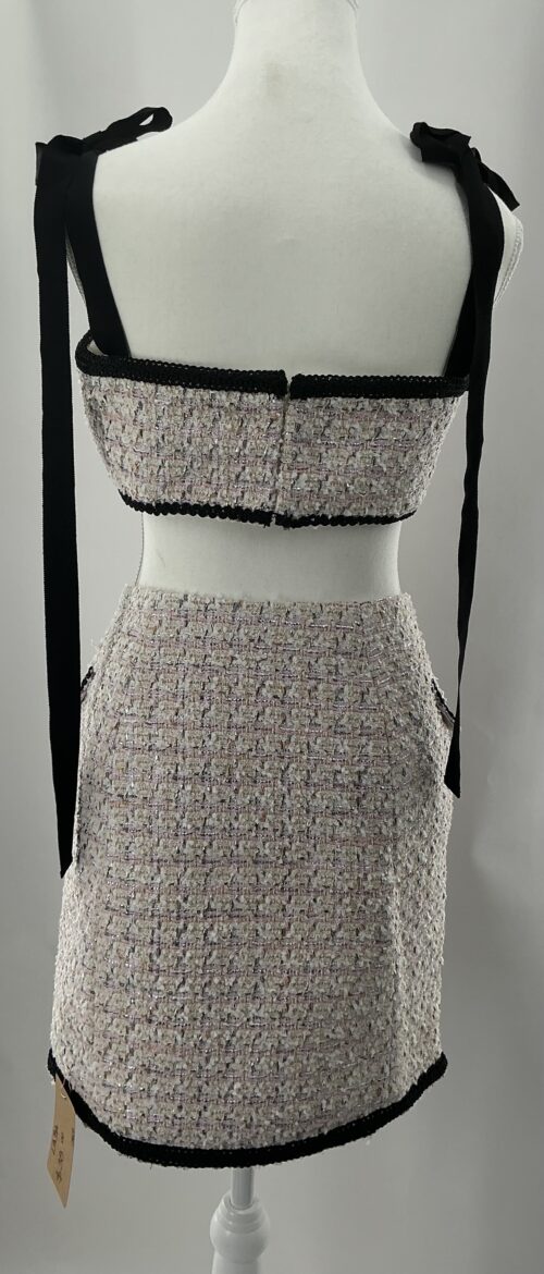 Set - Tweed Cropped Top and Skirt Set - Image 8