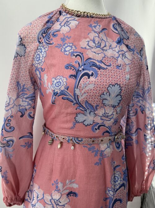 Dress - Short Pink Zimmermann Dress Golden Chains - Image 6