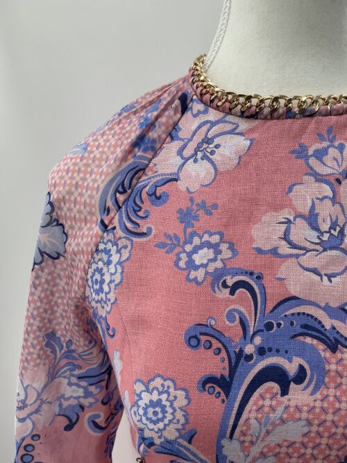 Dress - Short Pink Zimmermann Dress Golden Chains - Image 2