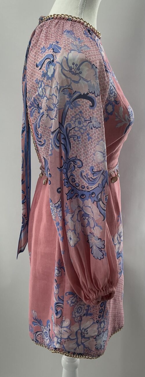 Dress - Short Pink Zimmermann Dress Golden Chains - Image 5