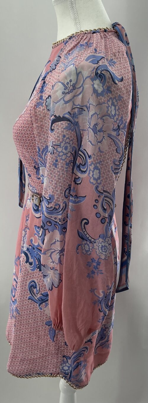Dress - Short Pink Zimmermann Dress Golden Chains - Image 8