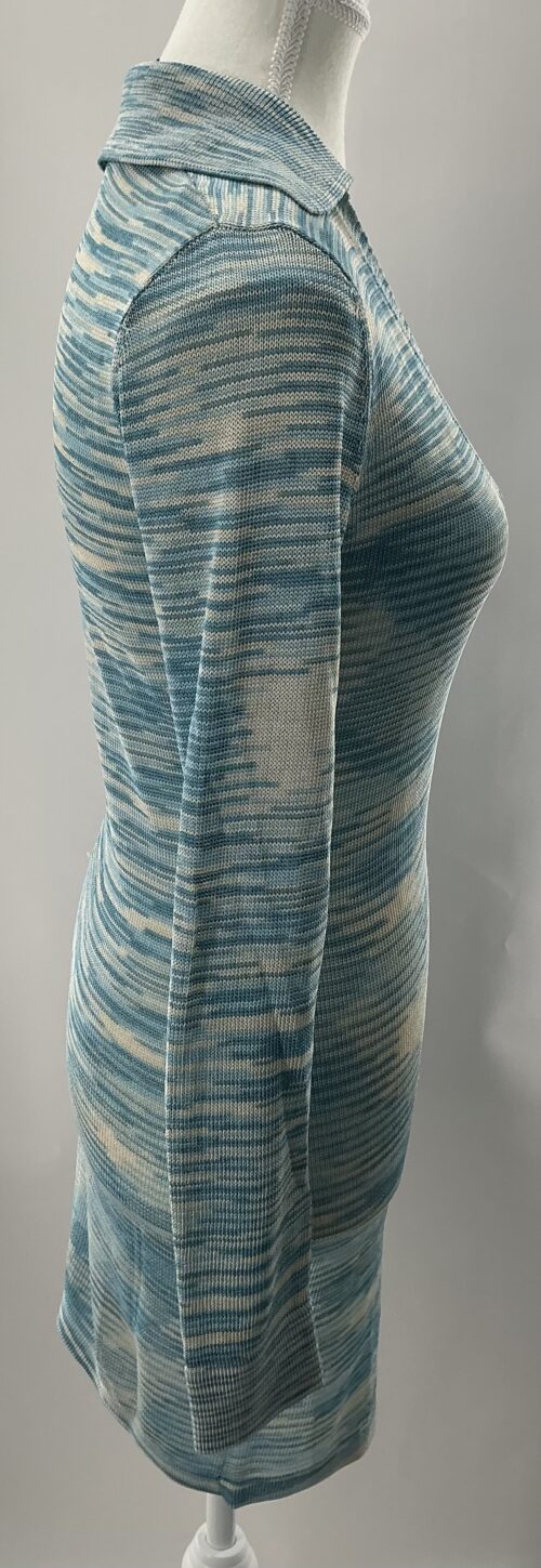 Dress - Blue Tricot/Knit Dress ALEXIS - Image 6