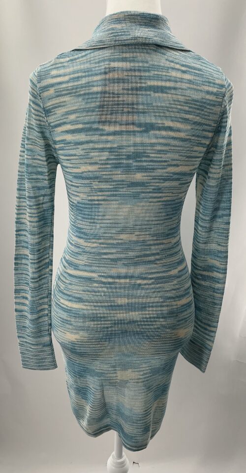 Dress - Blue Tricot/Knit Dress ALEXIS - Image 3