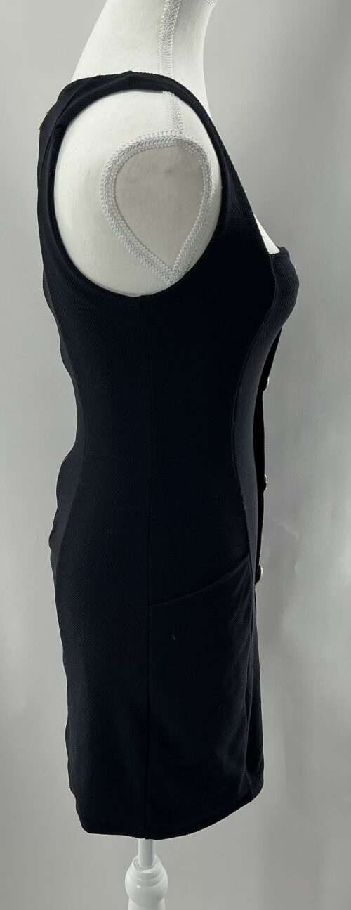 Dress - Black Dress Gaspaz Gold Buttons - Image 5