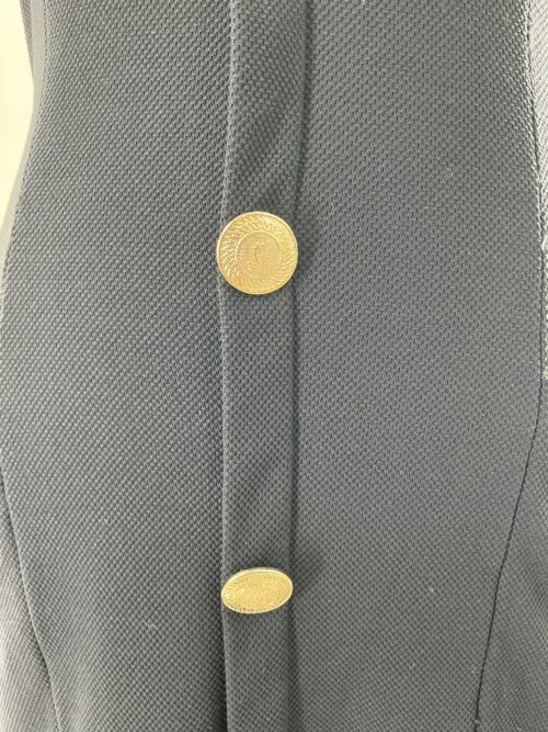 Dress - Black Dress Gaspaz Gold Buttons - Image 4