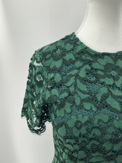 Jumpsuit - Green Lace Short Romper - Image 5