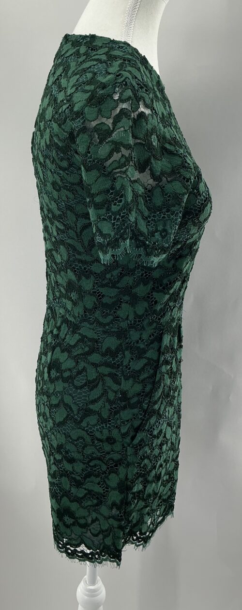 Jumpsuit - Green Lace Short Romper - Image 3