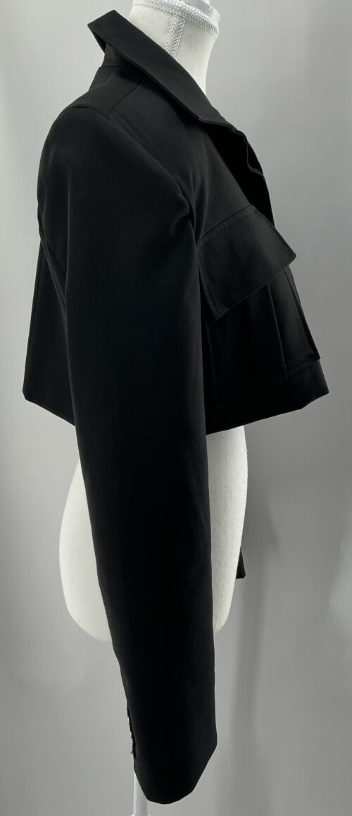 Blazer - Cropped Black Blazer - Image 4