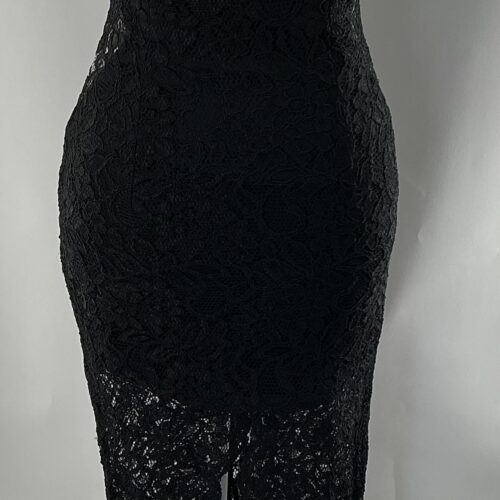Party Dress - Long Black Lace Dress Flavio Castellani