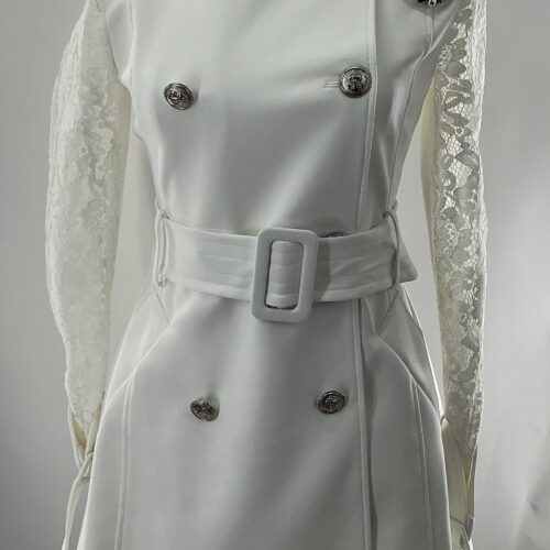 Trench Coat  - White Italian Trench Coat