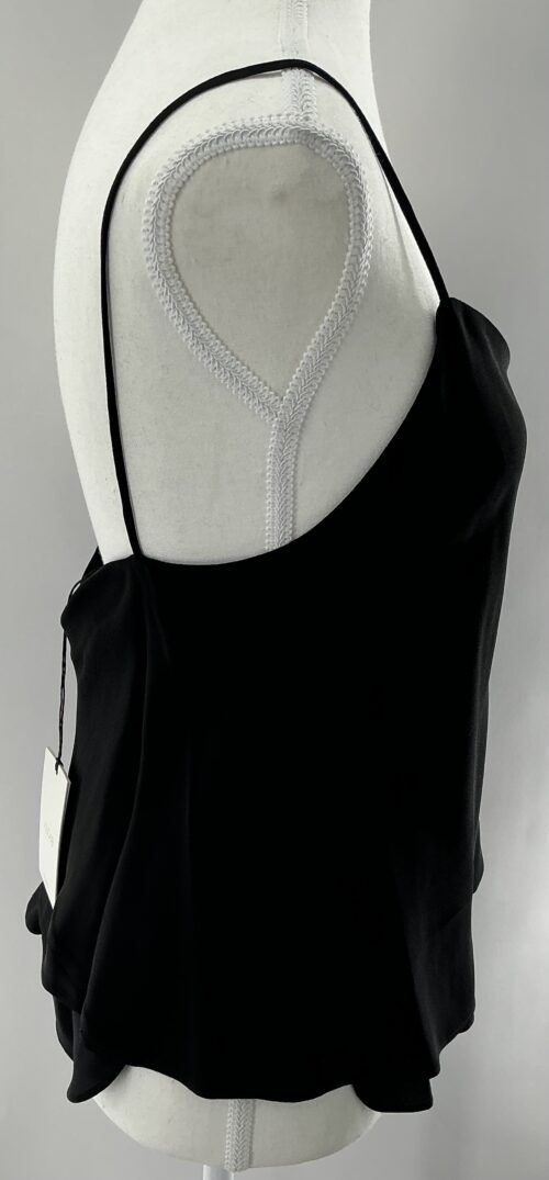Top - Black 100% Silk Tank Top - Image 4