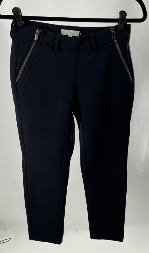 Pants - Navy Blue Pants with Zippers on the Side