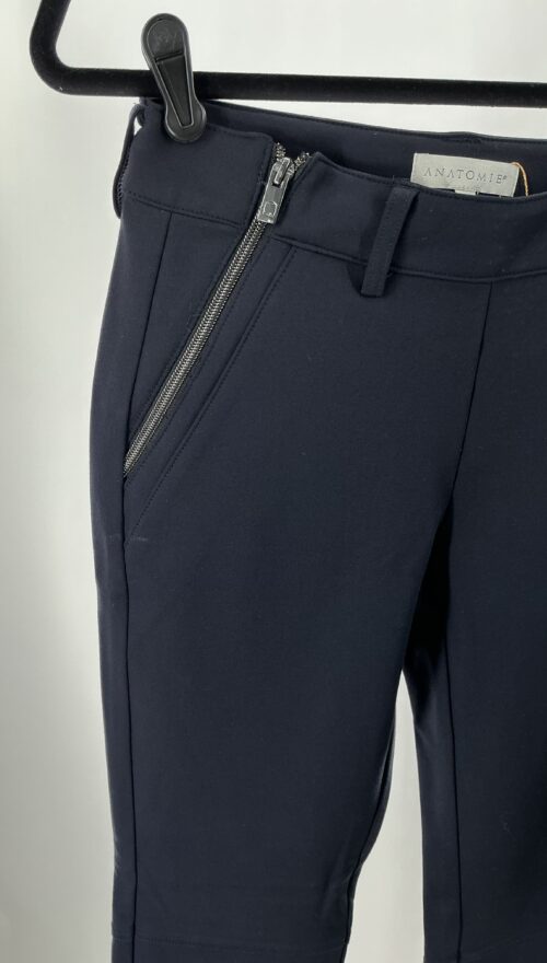 Pants - Navy Blue Pants with Zippers on the Side - Image 2