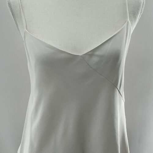 Top - White Camisole Top 100%Silk