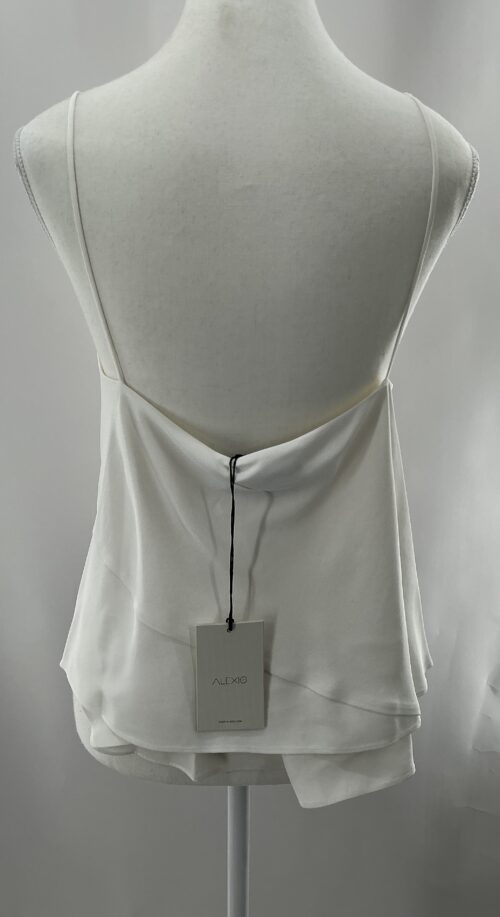 Top - White Camisole Top 100%Silk - Image 3