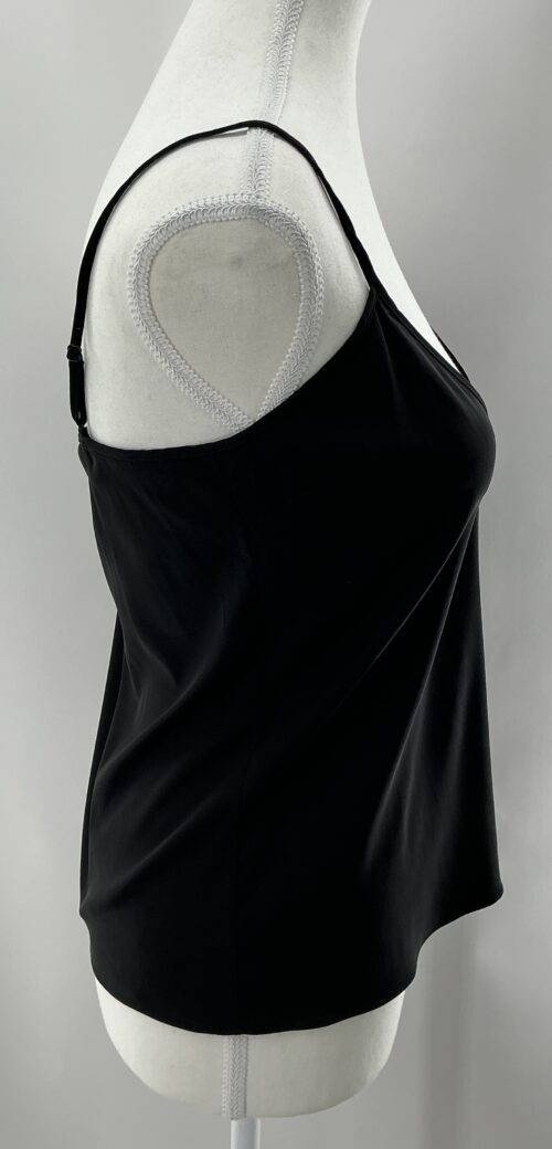Top - Black Satin Camisole Alexis - Image 3
