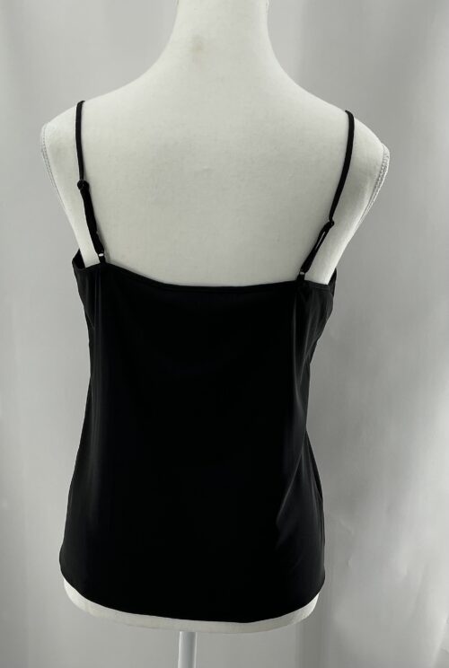 Top - Black Satin Camisole Alexis - Image 4
