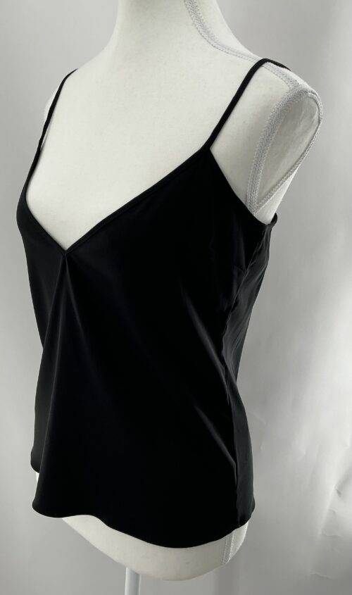 Top - Black Satin Camisole Alexis