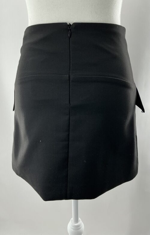 Skirt - Black Mini Skirt Parênteses - Image 3