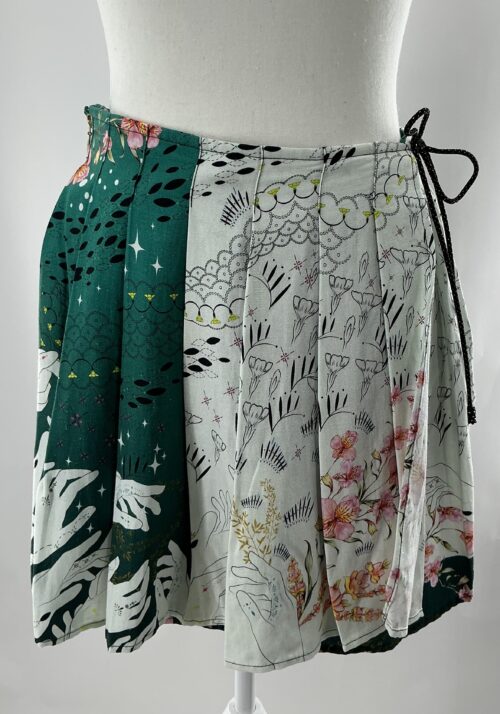Skirt - Mini Skirt Plated  Água bendita - Image 2