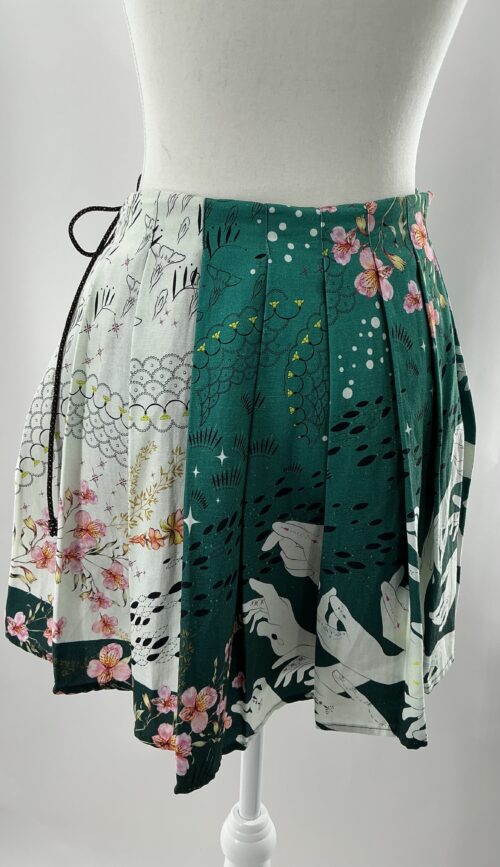 Skirt - Mini Skirt Plated  Água bendita - Image 4