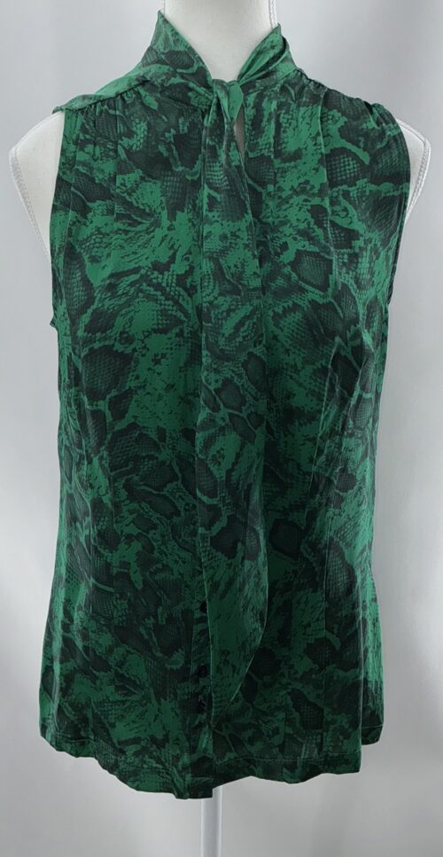 Top - Green Snake Top 100%Silk - Image 6