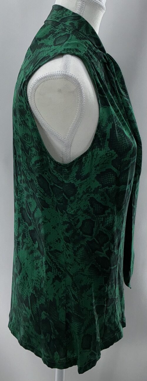Top - Green Snake Top 100%Silk - Image 4